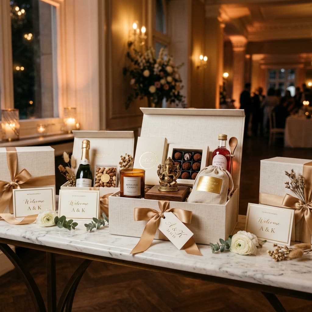 Crafted to Impress: A Guide to Luxury Gift Hampers for NRI Weddings